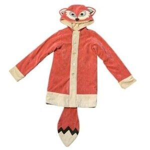 Handmade Fox Costume/Coat/Jacket Hooded Tail Top Girls Size S(Chest is 30”) Red
